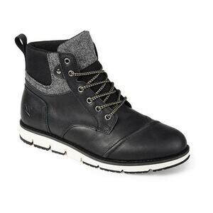 Men's Territory Raider Leather Cap Toe Ankle Boot - Black - 9.5W - NIB